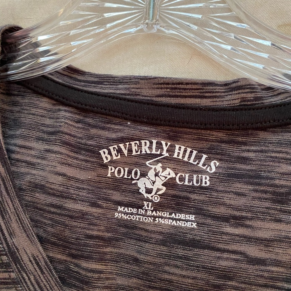 Beverly Hills polo Club Gray Black Athletic Shirt XL NWT - Picture 8 of 10